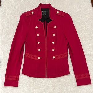 WHBM Women's Military Ponte Jacket